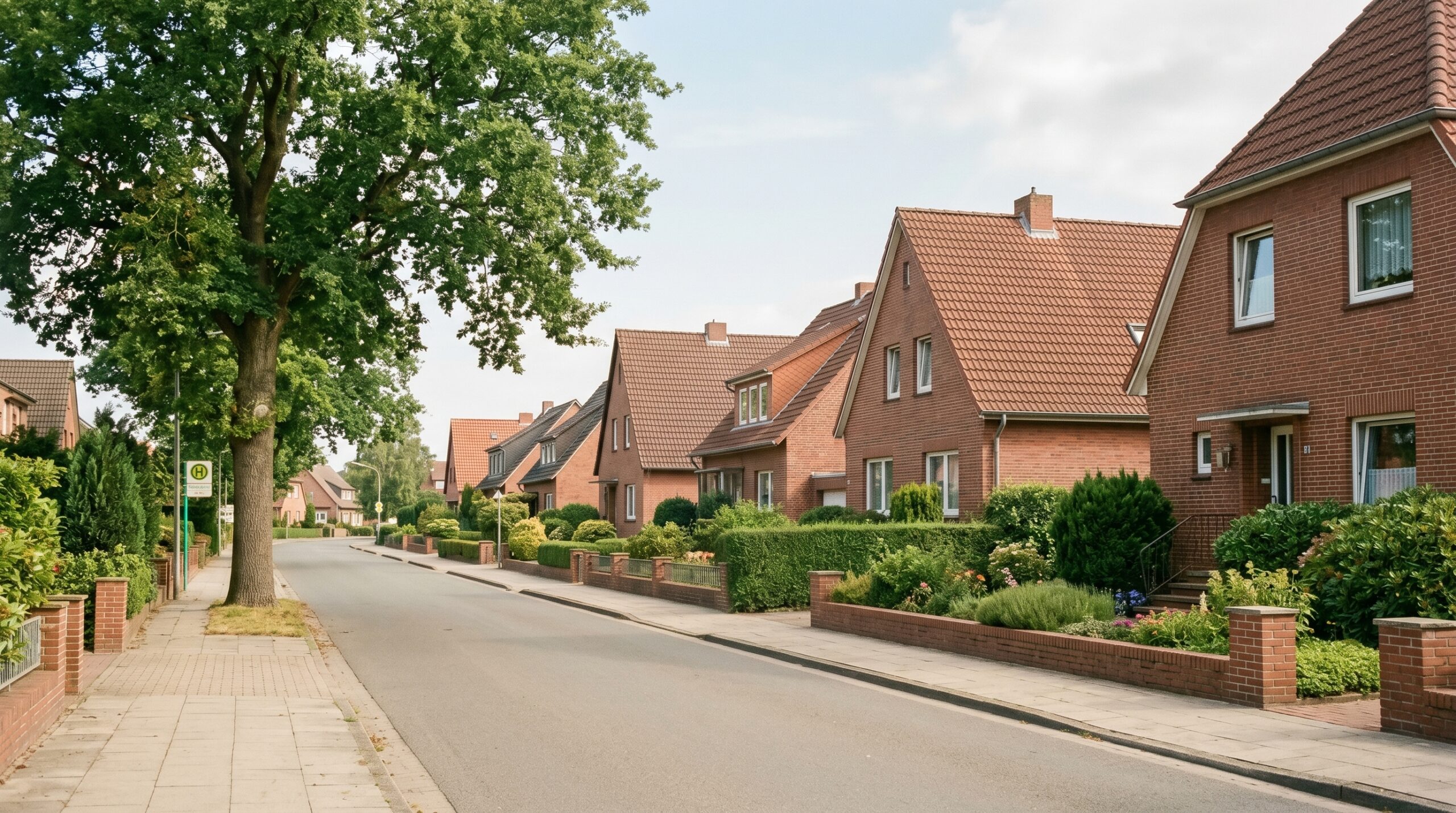 Nostalgische Vorortstraße